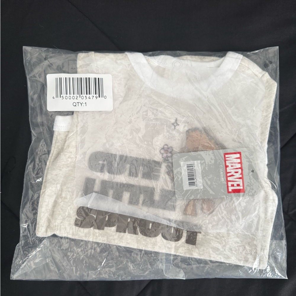 Marvel White Baby Onesie